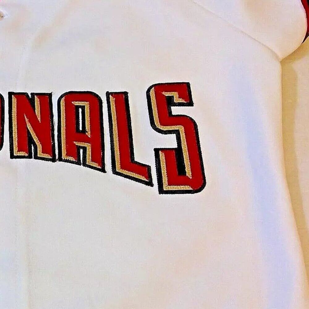 VTG Majestic 6403 Blank Washington Nationals Youth Jersey M White USA Made MLB - Picture 4 of 7